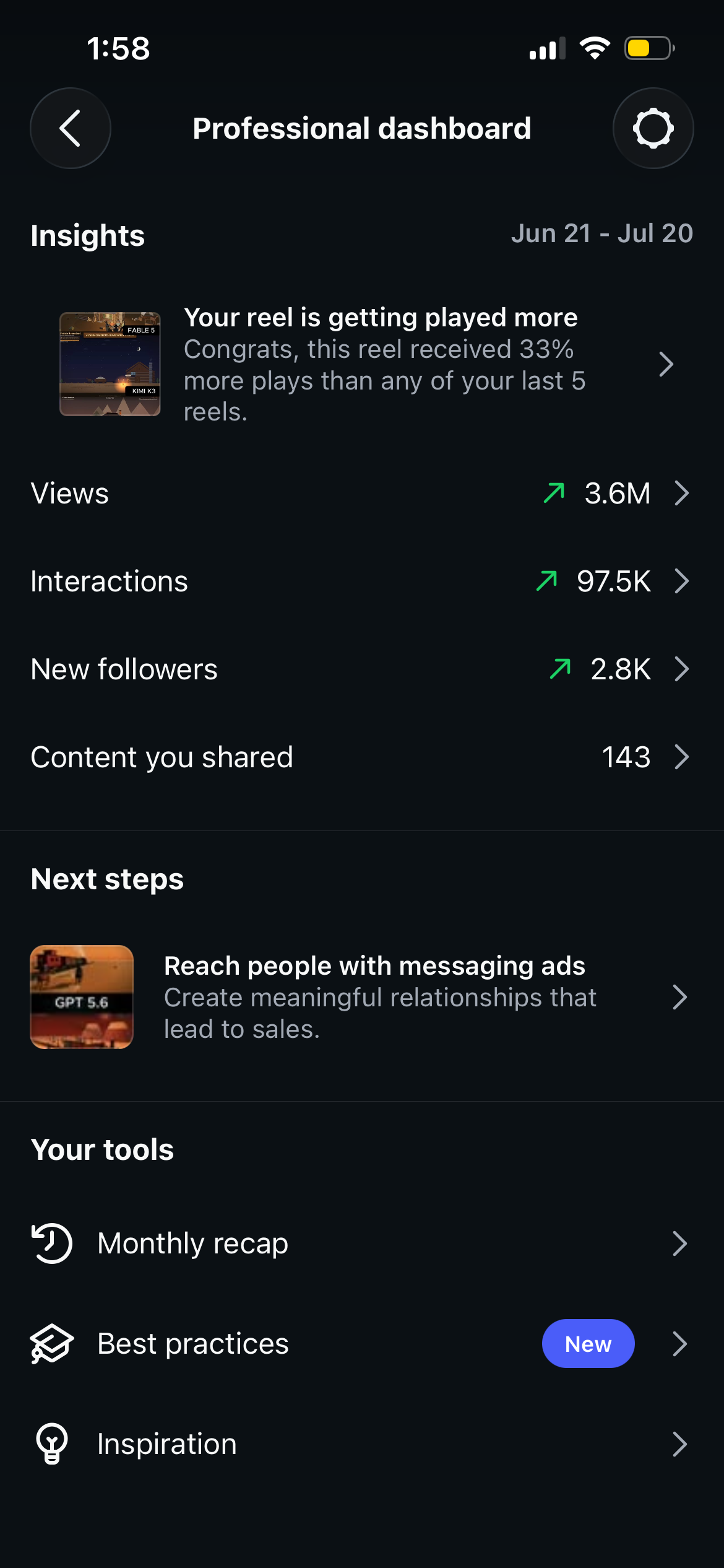 30-day view count